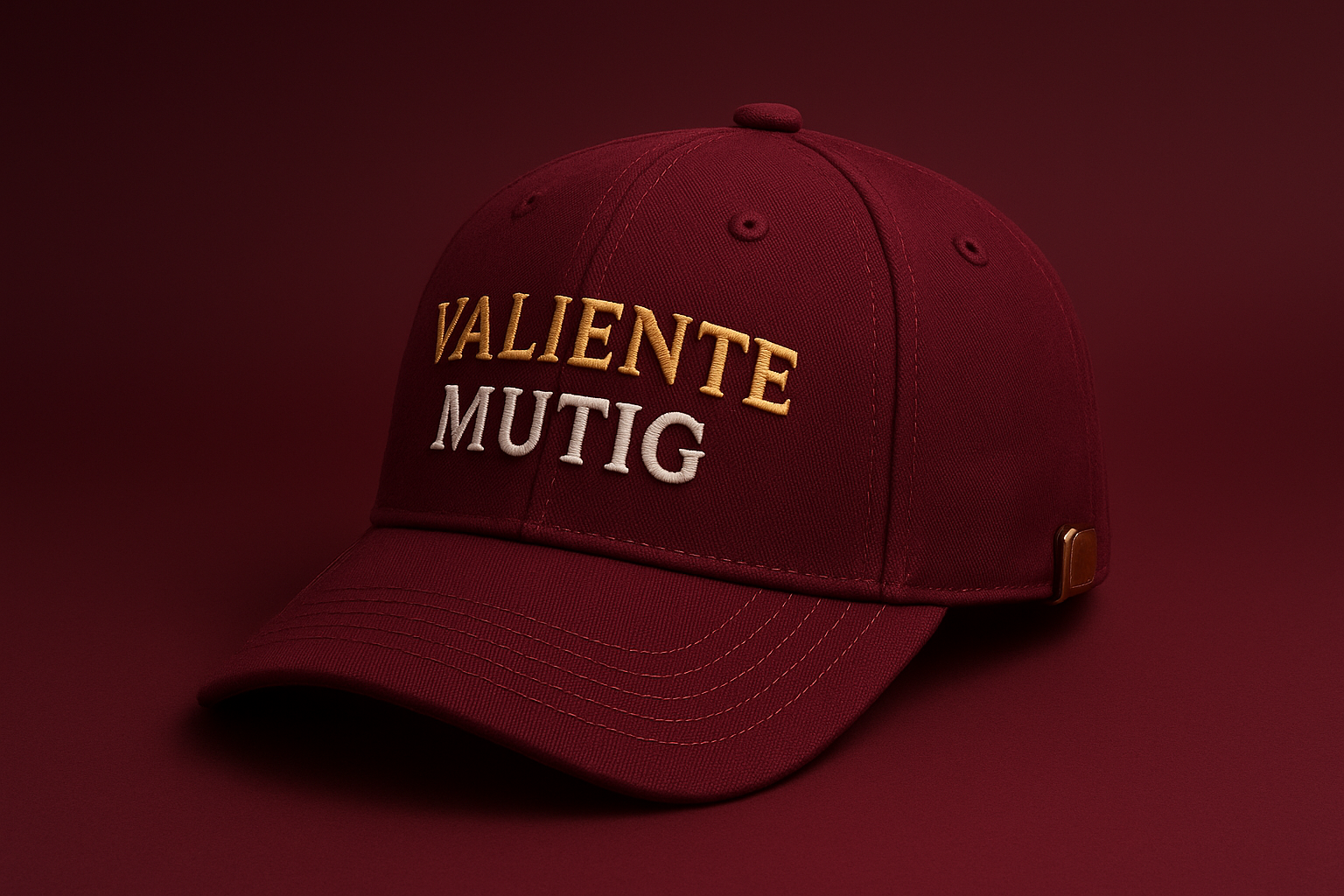 Gorra Bilingüe Burgundy