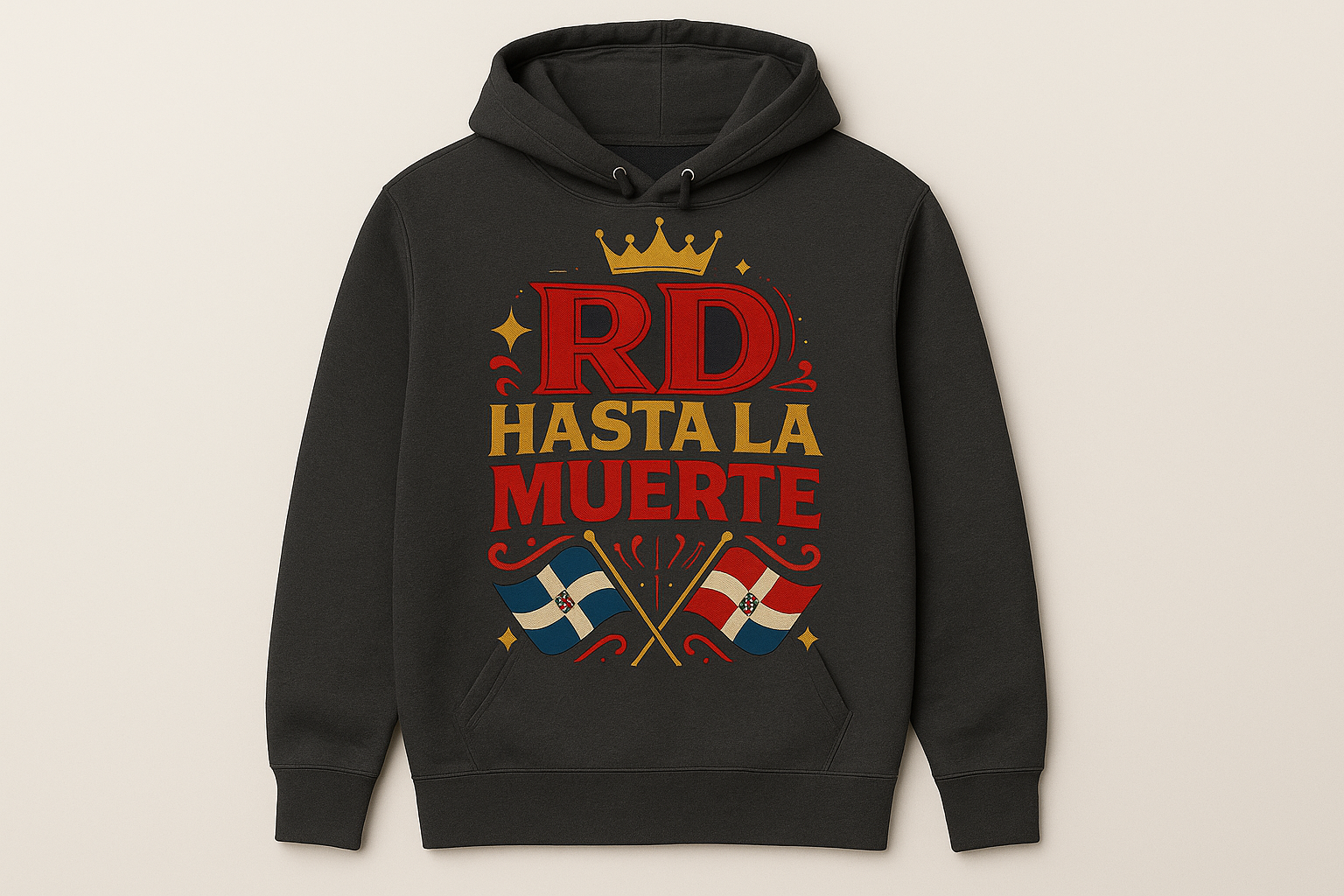 Hoodie RD Hasta la Muerte Gris