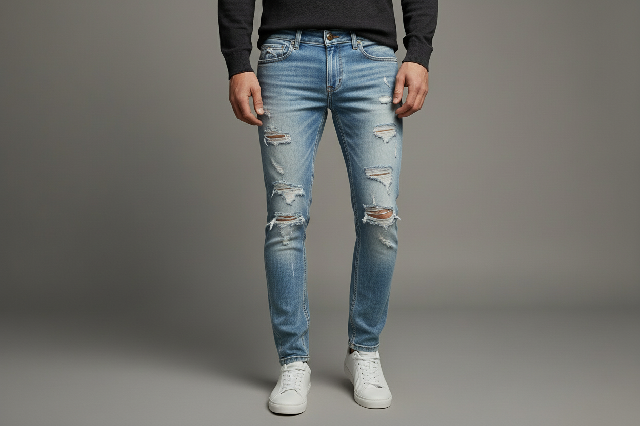 Jeans rotos claros
