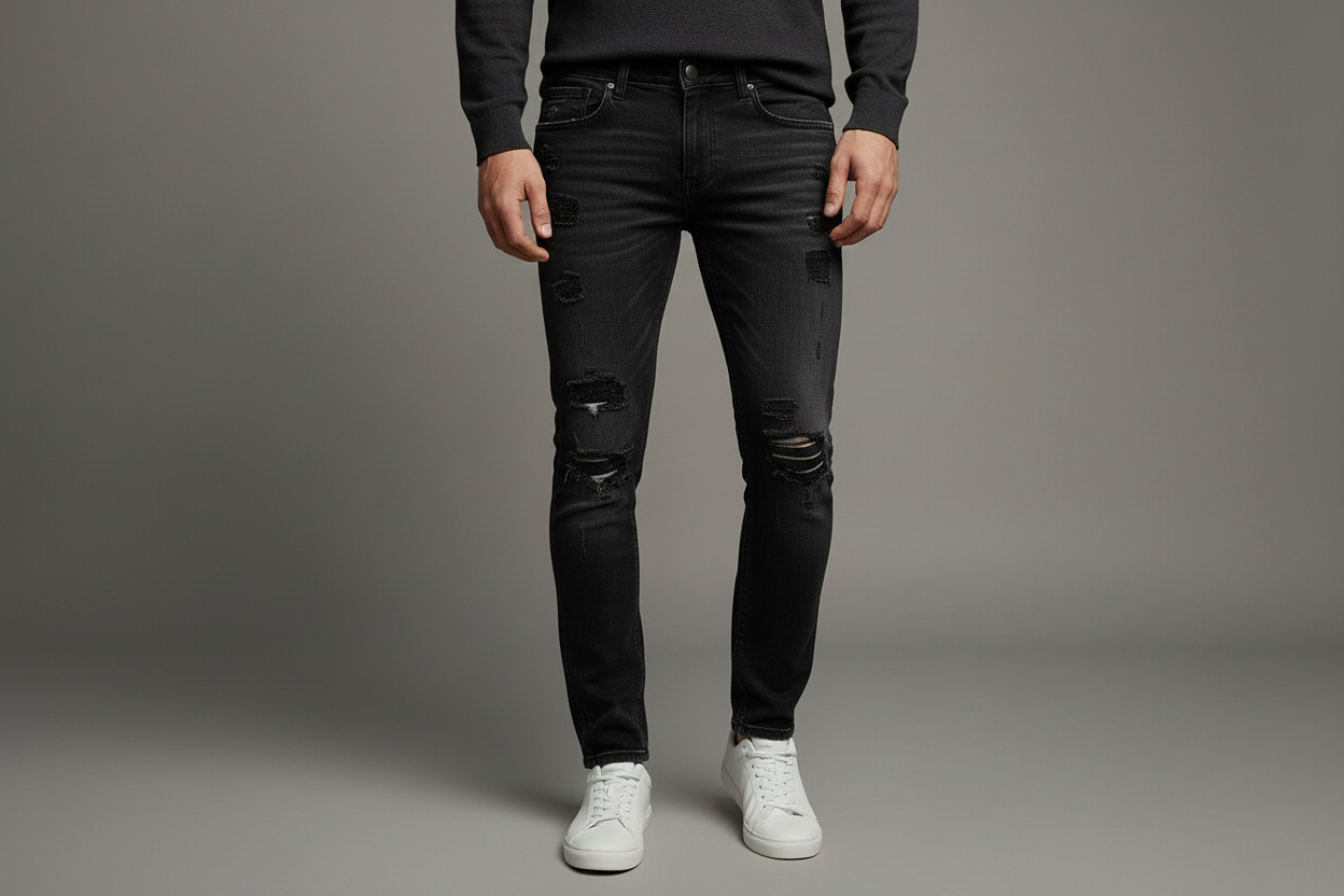 Jeans rotos negros